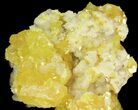 Sparkling Sulfur & Calcite Crystals - Poland #79238-1